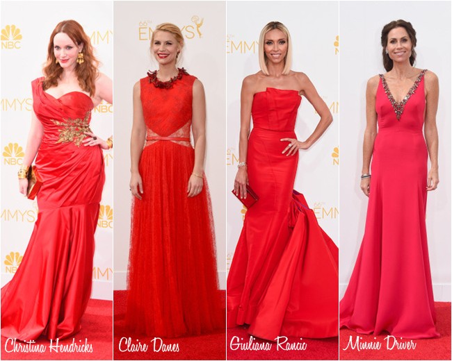 emmy as de vermelho