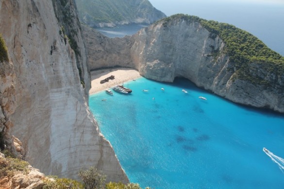 Navagio vista de cima