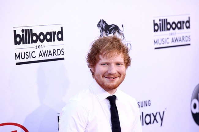 LAS VEGAS, NV - MAY 17:  Ed Sheeran arrives for The 2015 Billboard Music Awards on May 17, 2015 in Las Vegas, Nevada.  (Photo by Gabriel Olsen/Getty Images)