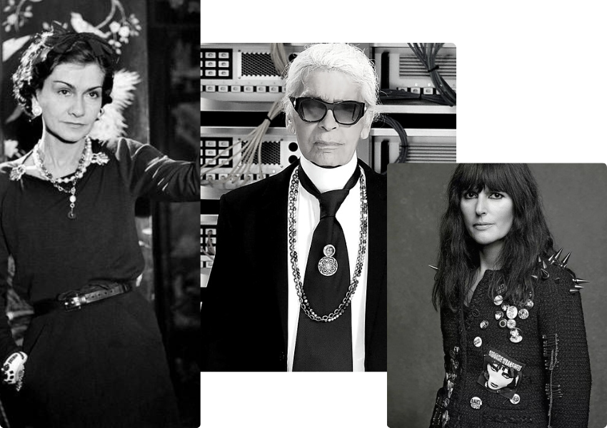 Chanel, Karl e Vigirnie Viard seguem como linha de sucessão do legado de Chanel 