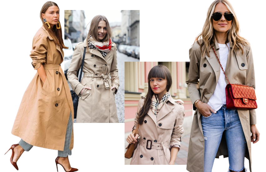 Os acessórios podem transformar o look com trench coat