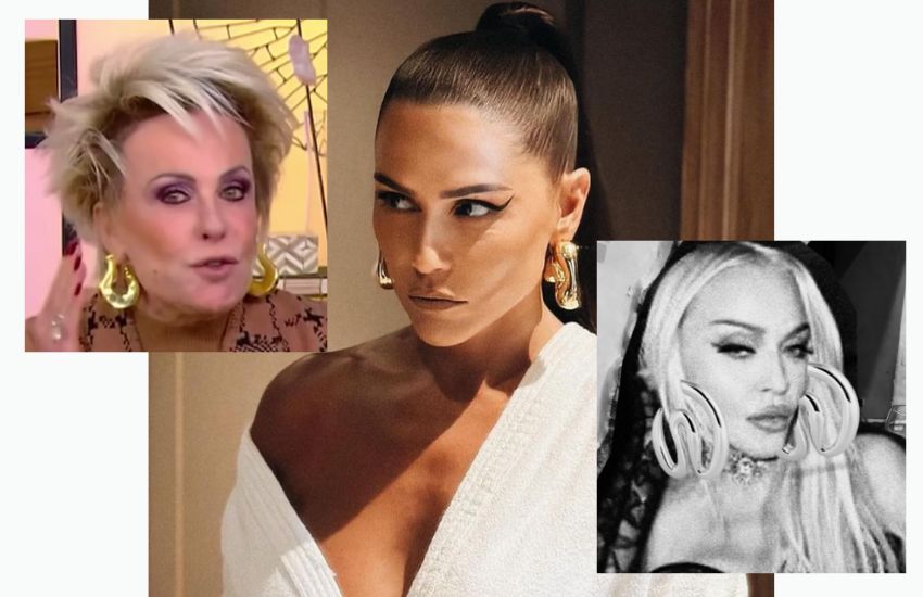 Acessórios bold da Betty ganham destaque compondo o look de famosas como Ana Maria Braga, Madonna e Deborah Secco. 